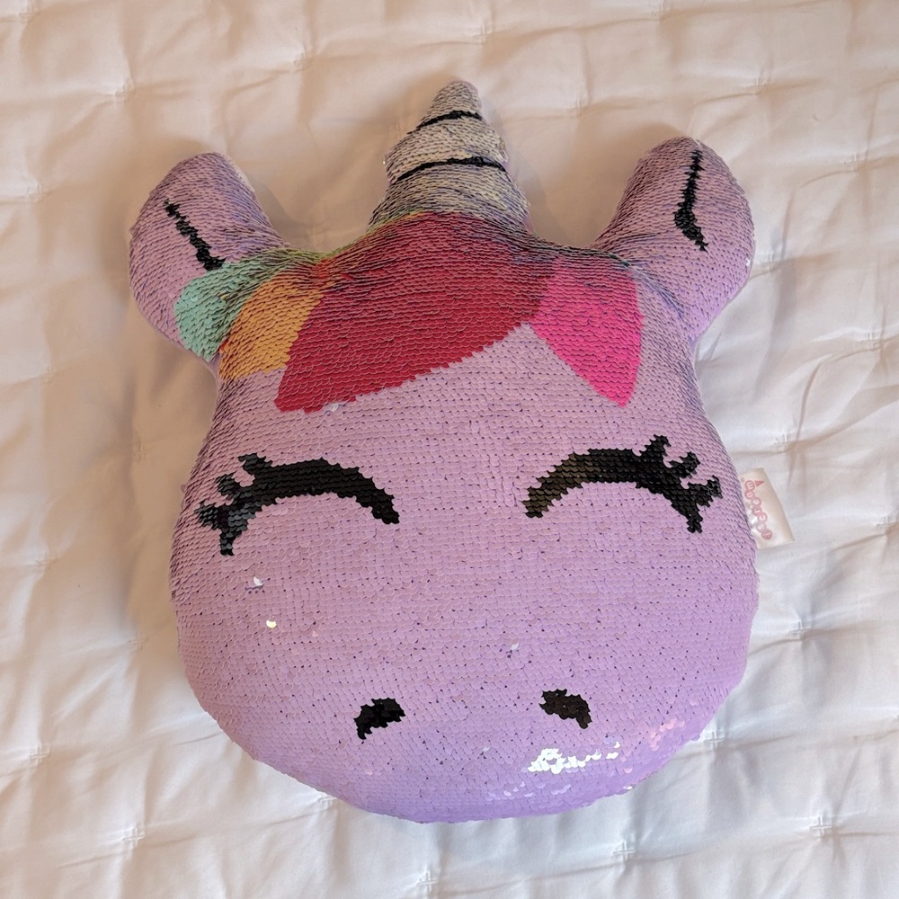 ISCREAM Sequin Unicorn Pillow